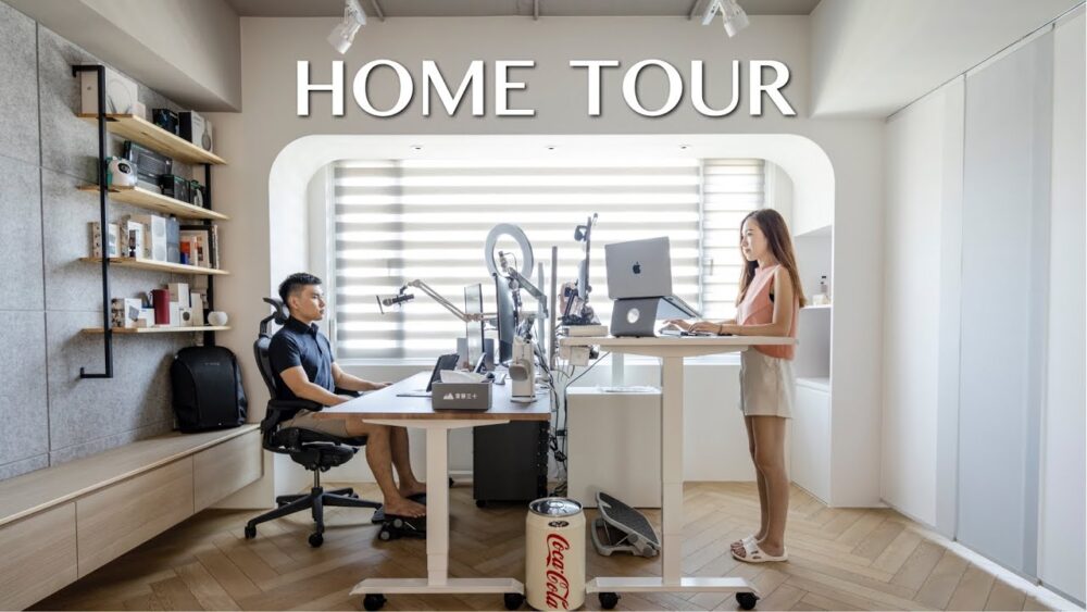 House Tour｜23 坪老屋翻新，現代科技人的家，生活與工作融合的 Apple 風格設計（智能工作宅裝潢開箱 – 上）